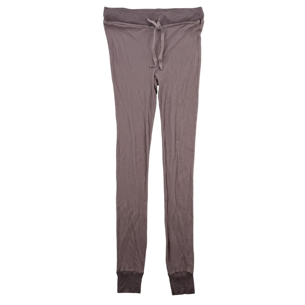 LAMADE Lounge Pants Womens Small Quail Hadi Thermal Waffle Drawstring Made USA